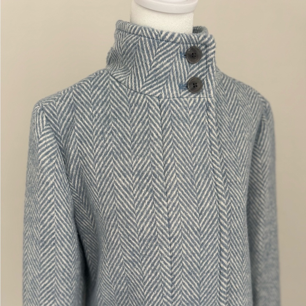 J.Crew Factory Herringbone City Coat - Picture 7 of 8